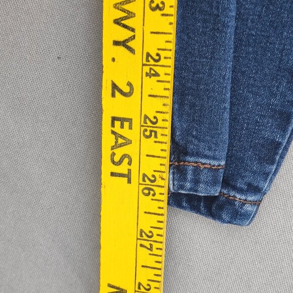 Buffalo jeans Aubrey women's sz 4 ink blue colour High rise Stretch Ankle grazer - Picture 12 of 14